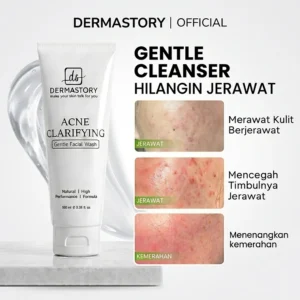 DERMASTORY Sabun Cuci Muka Jerawat Acne Clarifying Gentle Facial Wash 100ml