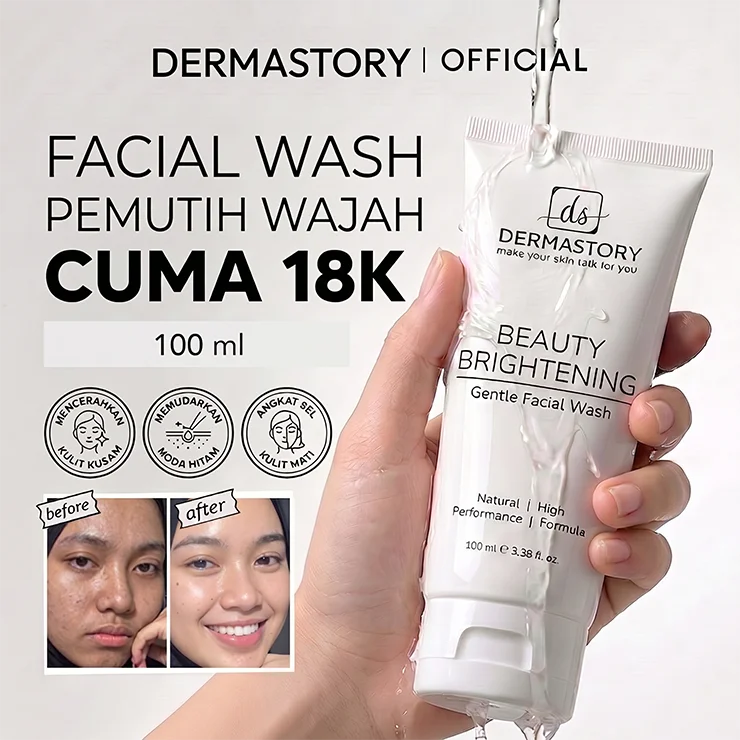 DERMASTORY Beauty Brightening Gentle Facial Wash 100ml