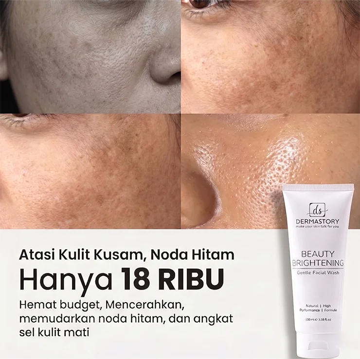 DERMASTORY Beauty Brightening Gentle Facial Wash 100ml - Gambar 2
