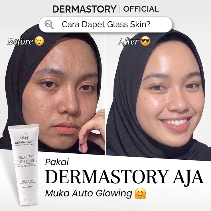 DERMASTORY Beauty Brightening Gentle Facial Wash 100ml - Gambar 3